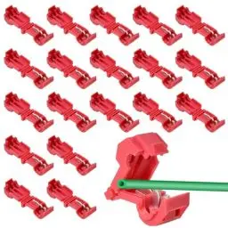 Produktbild: 20 Stück Anschlussklemmen, Clip für Kabel für Mähroboter, Begrenzungskabel Ladestation, T-Abzweigverbinder Schnellverbinder Stromdieb Rasenmäher z.B. Husqvarna, Gardena, Rasenroboter Husqvarna Automow