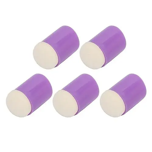 Produktbild: 20 Stück DIY Fingerschwamm Dauber Runde Kopfabdeckung Augenringe Mini Schwamm Dauber Set Fingermalerei Daubers Zeichnung Fingerschwamm Dauber Set