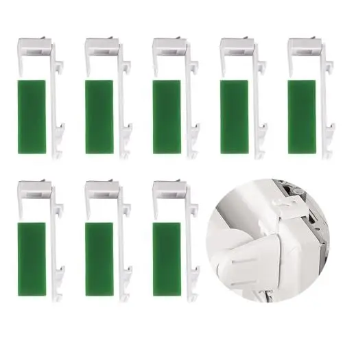 Produktbild: 20 Stück Klemmhalter für Klemmfix Rollo, für Klemmfix Halterung für Klemmfix Doppelrollo Duo-Rollo Klemmhalter Ohne Bohren, Ersatzteile Klemmträger für Doppelrollo Halterung PVC-Fenster Balkontür