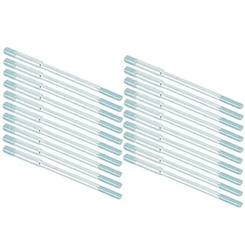 Produktbild: 20 Stück M6x8x135 Zylinderkopf-Stehbolzen mit Doppelgewinde für 188F Benzingenerator-Schrauben-Sortiment-Sets