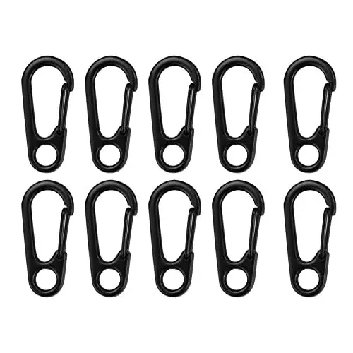 Produktbild: 20 Stück Mini-Karabinerhaken, Schlüsselanhänger, Mini-Karabinerhaken, Karabinerhaken, Klettern-Karabiner, Karabinerhaken, Klettern, kleiner Karabiner, Schlüsselanhänger, für Camping, Karabinerhaken