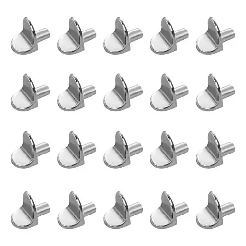 Produktbild: 20 Stück Regalbodenträger, 5mm Bodenträger L Form Einlegeboden Halter Regal Stützen Metall Einlegeböden Schränke Regalbodenhalter für Bücherregale Schränke Küchenschrank