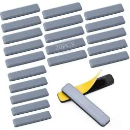 Produktbild: 20 Stück Teflongleiter Selbstklebend, 75 x 16 mm (eckig) Robuste Teflongleiter,Selbstklebende Möbelschieber, Gleitoberfläche für Glatte Böden und Teppiche