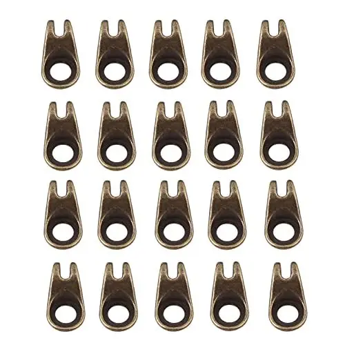 Produktbild: 20 X Schnürsenkelhaken Schnürsenkel, Schnallen Schnürsenkel, Praktische und Legierte Schnürsenkelschnallen Kletterstiefel und Heimwerkerarbeiten mit Nieten, (Bronze