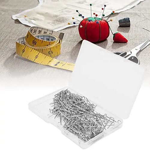 Produktbild: 200 Stück Gabelnadeln zum Quilten und Nähen, Edelstahl-Nähnadeln, U-förmige Edelstahl-Nähnadeln, stabile U-Nadeln für DIY-Nähen, Schmuck, Basteln (17mm 200 Stück/Karton)