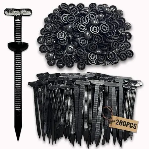 Produktbild: 200 Stück Nylon Universal Cable Tie Buckle Kabelbinder Schnalle Schnallen Heavy Duty Self-Locking Holder Aus Ties Zip Mit Clip Multipurpose Plastic Tool For Car Daily Repair Schwarz