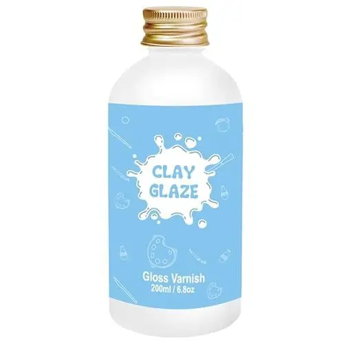 Produktbild: 200ml Air Dry Clay Glaze, Clay Varnish for Air Drying Clay, Creating The Perfect Clay Craft,Clear Varnish for Craft Pottery Waterproof & Gloss (Gloss)