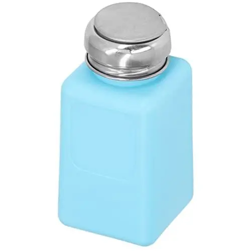 Produktbild: 200 ml Lösungsmittelspender, Alkoholspenderpumpe vom Presstyp, Flüssigkeitsspenderpumpe aus Edelstahl, für Nagellack und Make-up-Entferner(Blau)