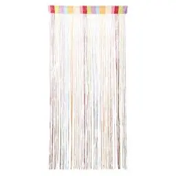 Produktbild: 200 x 100 cm Fadenvorhang, Fadenvorhang Blickdicht Glitzer Fadengardine Türvorhänge Dekorative Gardine für Hochzeit Party Café Restaurant Dekoration (Bunt)