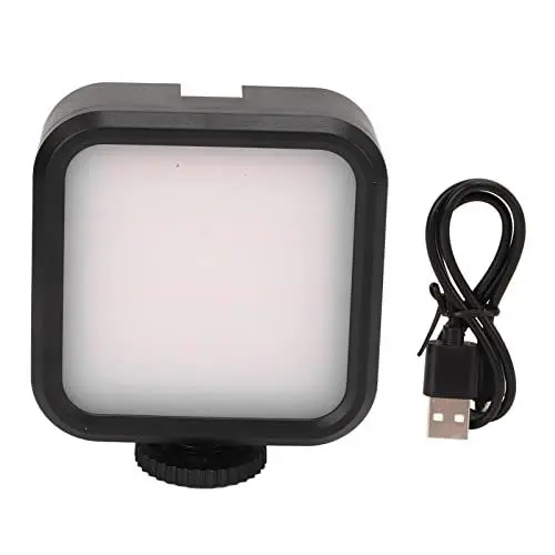 Produktbild: 2000 MAh LED-Videoleuchte mit 3 Kaltschuhen, Wiederaufladbares Soft-Light-Panel, Tragbare Fotografiebeleuchtung, RGB-Videoleuchten, LED-Kameraleuchte, 3000–7000 K Dimmbare