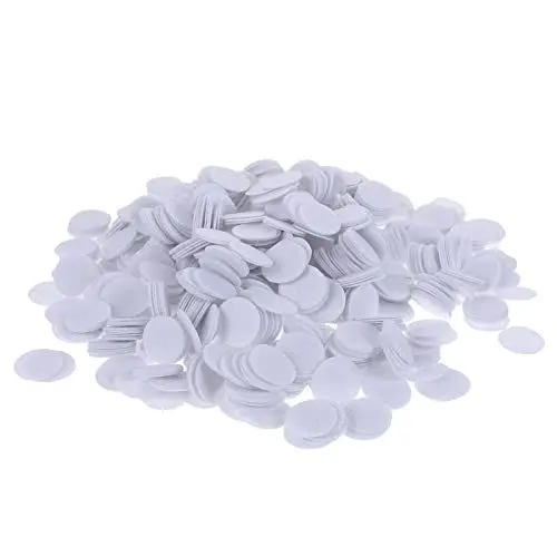Produktbild: 2000 Stücke Weiß Filzkreise Sterben Filz Aufkleber Vliesstoff Kreise DIY Haarspange Applikationen Kleidung Dichtungen für DIY Projekte Handwerk Nähen Handcraft