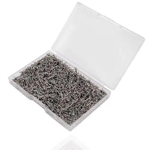 Produktbild: 2000x Stecknadeln - Reißnägel & Kopfnägel 13 mm - für Nähen, das Dekorieren & DIY & Basteln Silber