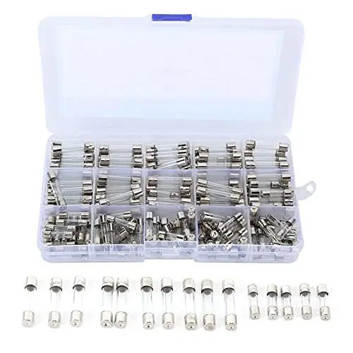Produktbild: 200Pcs Sicherung Sicherheitsglasrohr 1-20A 250V 6x30mm 5x20mm Schnellschlag Elektronisches Sicherungselement Zubehörsatz für Automobilzähler