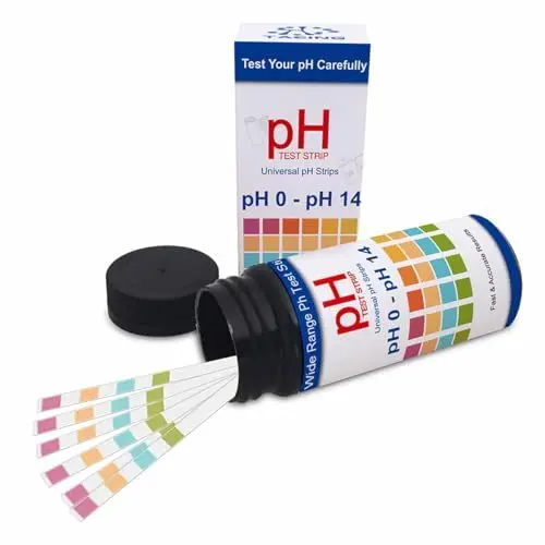 Produktbild: 200pcs pH Teststreifen, pH-Wert 0-14, Schnell pH-Tests für Urin, Speichel, Trinkwasser, Labore, Aquarien, Fitnessstudios, Pools(Universell)