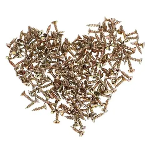 Produktbild: 200st Selbstschneidende 4mm Holzschrauben Kleine 4mm Metallschrauben Ersatzschrauben Selbstbohrende Blechschrauben Wandplatte Galvanisiertes Eisen Selbst Bohren
