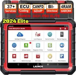 Produktbild: LAUNCH X431 PRO Elite obd2 diagnosegerät, ECU Online-Codierung & Bidirektional, vollständige Systemdiagnose, 37+Servicefunktionen, CANFD&DOIP, FCA, 2 Jahren Update, 2024 Modell