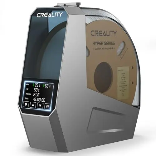 Produktbild: Creality Space PI Filament Trockner 2025 - 3D Drucker Dry Mit Ventilator, 360° Heizung Trockenbox Dehydrator für 1KG 1.75/2.85mm Ein-Schlüssel Einstellung