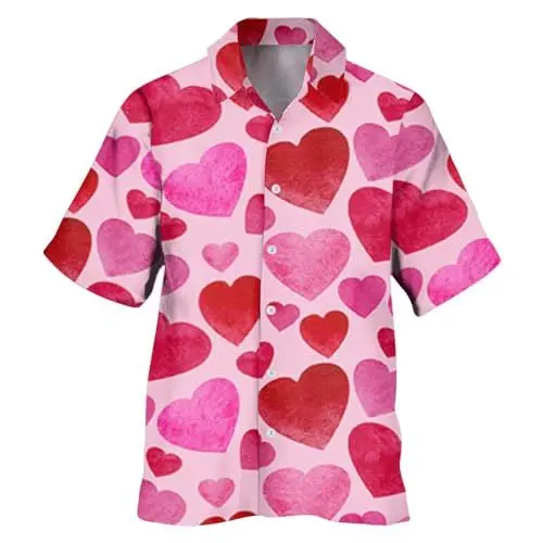 Produktbild: 2024 Hawaiihemd Herren Baumwolle T Shirts Männer Mit Aufdruck Hemd 80Er Jahre Herren Große Größen Für Herren Poloshirt Pink Herren Meine Bestellung