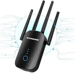 Produktbild: 2024 Neueste WLAN Verstärker, 1200Mbit/s WiFi Verstärker WLAN Repeater mit 4*180° Schwenkbare Antennes, Ethernet-Anschlussvon, WLAN Range Extender Repeater/AP/Router Modus, Simple Einrichtung, EU Plug