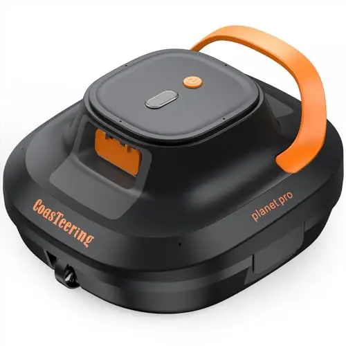 Produktbild: (2024 New) CoasTeering Poolroboter, Kabelloser Poolsauger Akku, 120 Minuten Reinigungszeit, 2 Bürstenlose Motoren, Selbstparker, One-Touch-Start, Poolreiniger für Oberirdische Pools bis 120 m²