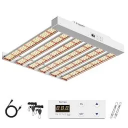 Produktbild: 2024 SPF2000 PRO 200 W Pflanzenlampe Led Grow Light, Abdeckung, mit Veg und Bloom Dimmer Timer Grow Lampe, Vollspektrum Wachstumslampen für Zimmerpflanzen, Aussaat und Blüte, LED Pflanzenleuchte