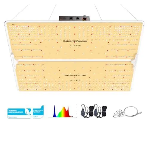 Produktbild: 2024 Spider Farmer SF4000 LED Grow Lampe mit Samsung LM301H EVO LEDs & Dimmbar Daisy Chain LED Pflanzenlampe 980pcs LEDs Vollspektrum Grow Light für Gewächshaus Hydroponic Zimmerpflanzen Gemüse Blume