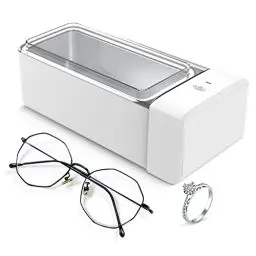 Produktbild: Ultraschallreinigungsgerät Brille, Ultraschallreiniger 600ml 42KHz, Ultraschallgerät Ultrasonic Cleaner für Brillen Schmuck Uhren Zahnschiene Zahnprothesen Kontaktlinsen Glasses Jewelry Aligner