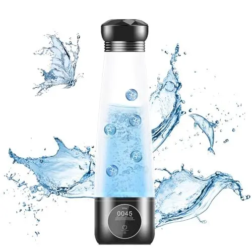 Produktbild: Dobaly 2024 Wasserstoff Wasserflasche 5th Generation H6 Pro 5500ppb in 10 Min Hydrogen Water Bottle Wasserstoff Generator Flasche mit SPE PEM Technologie Wiederaufladbar Tragbar