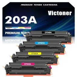 Produktbild: 203A 203X MFP M281fdw Toner: für HP 203A 203X Color Laserjet Pro MFP M281fdw M281fdn M254dw M281cdw M280nw M254nw M254dn M281 M254 CF540A CF540X CF541A CF542A CF543A Schwarz Cyan Gelb Magenta