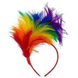 Produktbild: Lurrose 20er Jahre Stirnband Feder Haarreif Haarband Hochzeit Kopfbedeckung Vinatge Party Gatsby Kostüm Accessoires (bunt)