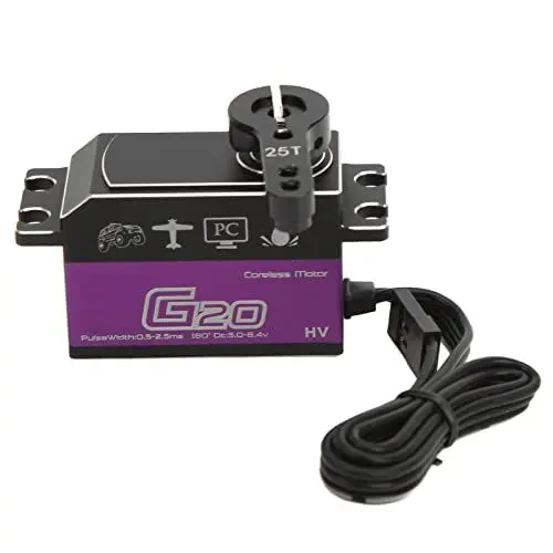 Produktbild: 20KG RC Servo Set Wasserdichtes RC-Servo mit Hohem Drehmoment und Servoarm für Ferngesteuerte Schienen Im Maßstab 1:10 und 1:8, Buggys, Trucks Automodellzubehör Modellspielzeug