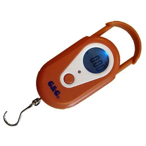 Produktbild: 20kg/10g HG4-20-O Hellbraun Fischwaage (2xAAA Batterien) Anglerwaage Hängewaage Gepäckwaage G&G