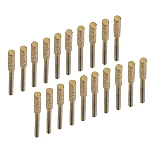 Produktbild: 20Pcs Diamant Kettensägenschärfer, Chainsaw Sharpener Kettensäge Schärfgerät Kettenschleifer Schleifstein für Kettensägen zum Schärfen und Schleifen (4mm)