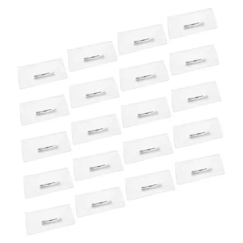Produktbild: 20St Abzeichen Kartenhalter für das Büro Inhaber von Ausweisen Etui für Studentenausweise abstecknadeln visitenkarte Ausweishüllen für das Büro Inhaber von Berechtigungskarten PVC STOBOK