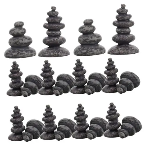 Produktbild: Alasum Handgefertigte Ausgleichssteine ​​aus Harz Im Zen-Garten- -Look für Das Aquarium