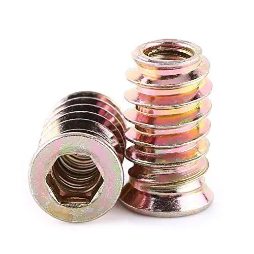 Produktbild: 20Stk Gewindeeinsatz M6 M8 M10 Einpressmutter Messing Gewindebuchsen Innengewinde Rändelmuttern Einbettung Muttern für Kunststoffteiledurch Wärme oder Ultraschall in 3D-Drucker Teile(M6*20mm)