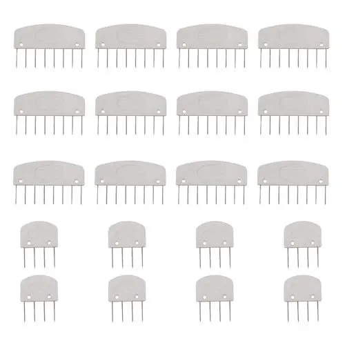Produktbild: 20 Stück Strickblockierkämme, Strickblockierstifte-Set für Strick-, Häkel-, Näh- und Handarbeitsprojekte, Langlebige Aufbewahrung, Ergonomisches Design