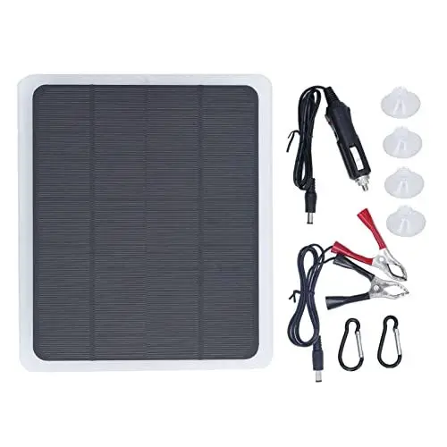 Produktbild: 20W 12V Solar Ladepanel Autobatterie Ladegerät für Auto Boot Flugzeuge Satelliten Raumstationen 215x185x1mm
