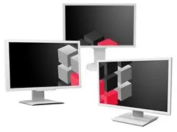 Produktbild: 22 Zoll Business Computer Monitor, Desktop Gaming Monitor, HD+ (VGA - DVI - VESA), PC Bildschirm, Weiß/Grau (Generalüberholt)