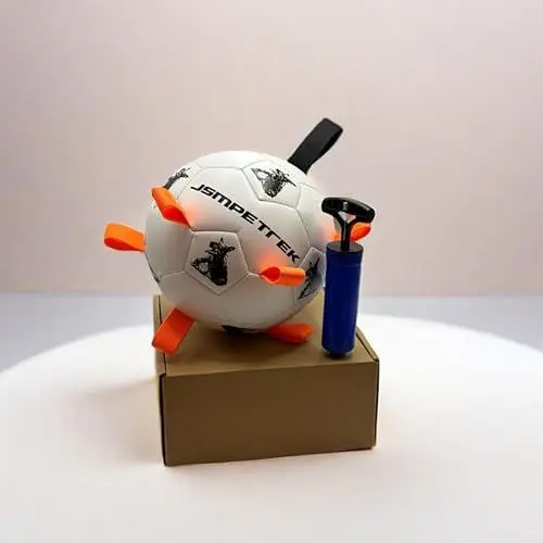 Produktbild: -225%OFF Hundespielzeug für mittelgroße und große Hunde MAX 20.5cm Wickelnetzfutter,langlebiger Hundeball,interaktives Hundespielzeug,Hundefußball,Wasserspielzeug,Hundeball mit Seil Hundefußball