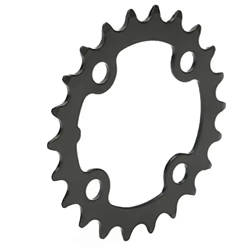 Produktbild: 22T Kohlenstoffstahl-Fahrradkettenblatt 8 9 10 Geschwindigkeit, 64 Mm BCD Mountainbike-Kurbel-Ersatz, Verschleißfest, Anti-Verformung