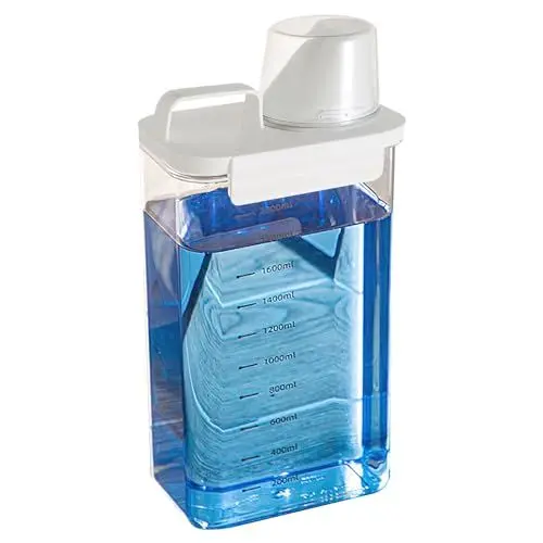 Produktbild: DAKLUNAR Waschmittel Aufbewahrung, Waschpulver Aufbewahrungsbox Waschmittel Dosierhilfe Waschmittelbox Waschpulver Box WaschmittelbehäLter Waschmittel Spender mit Griff und Skala (2300 ML)