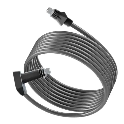 Produktbild: 24 AWG Einzelnes Blankes Kupfer mit Integriertem SPX-Stecker, Satelliten-POE-Kabel, 1,8 M, Wetterfestes, UV-beständiges Kabel für Stabiles Internet-Zugangserlebnis, Entworfen für