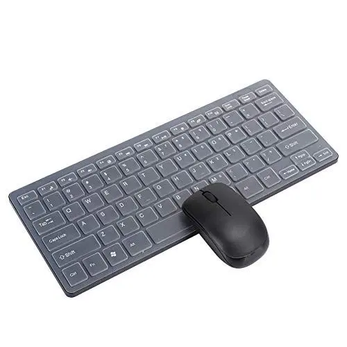 Produktbild: 2,4 G Kabelloses Tastatur-Maus-Set mit Tastaturschutz für Langfristiges Tippen Dünnes Leichtes Starkes Kabelloses Signal USB-Empfänger für Notebook-Büro-Gaming Plug-and-Play (K-03)