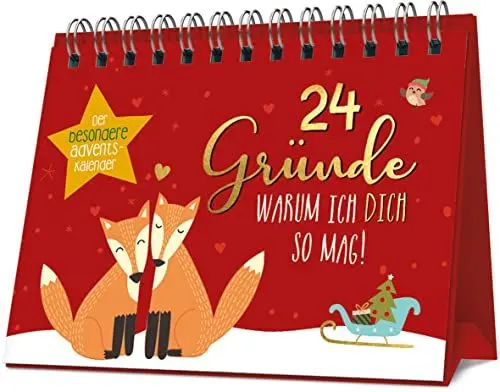 Produktbild: 24 Gründe, warum ich dich mag. Der besondere Adventskalender: Mit dir ist das ganze Jahr Weihnachten!