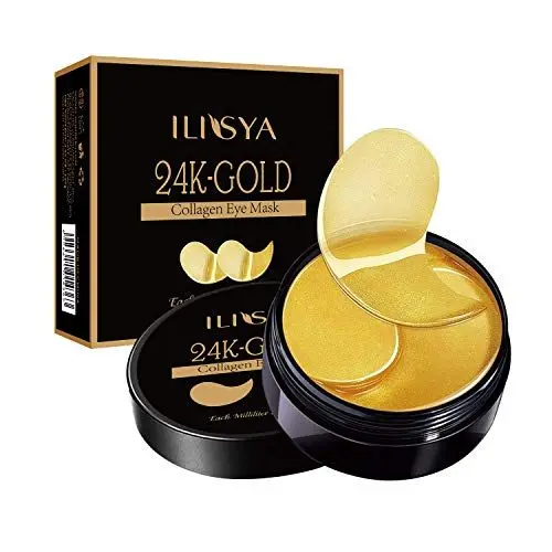Produktbild: 24 Karat Gold Kollagen-Augenklappen unter den Augenmasken für Augenringe Augenpad für Tränensäcke Augengel für geschwollene Augen Feuchtigkeitsspendend Anti-Falten Feuchtigkeitsspendend-60St