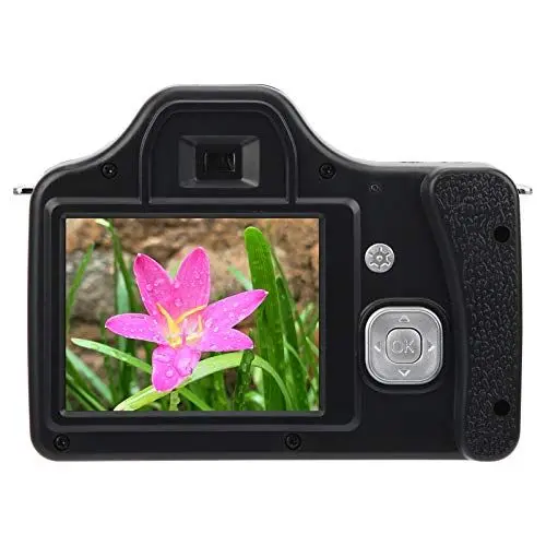 Produktbild: 24 MP HD-Spiegelreflexkamera mit 18-fachem Zoom, 3-Zoll-LCD-Bildschirm, Langer Akkulaufzeit, Taschenlampe, USB-Anschluss für HD-Videoaufzeichnung (Standardversion +