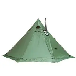 Produktbild: 2~4 Personen Leichtes Tipi Heißes Zelt, für Zeltofen Holzofen Campingkocher Outdoor Ofen Holz, Pyramiden, mit feuerhemmendem Jack für die Jagd Backpacking Camping Wandern (T2)