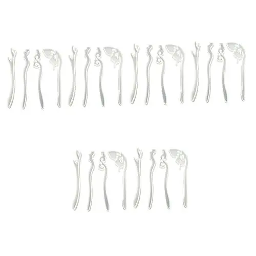 Produktbild: NUOBESTY 3er-set Haarnadel-formen Silikon-epoxidformen Wiederverwendbare Kleberformen Für Die Schmuckherstellung Weiß Zufälliges Stil-set 8 Stück X 3