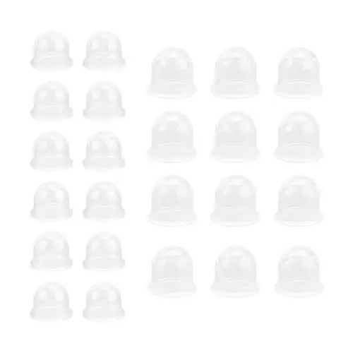 Produktbild: 24 Stück Zündkapsel Primer, MYLERCT 2 Typen Vergaser Pumpe, Transparent Benzinpumpe Freischneider, Primerkolben Primer Pumpe Birne, für Kettensäge, Motorsägen Blowers, Trimmer, Freischneider